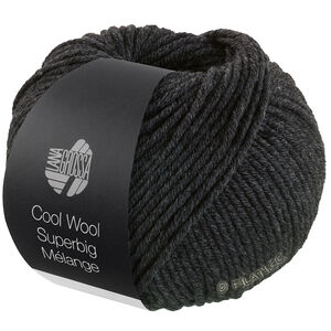 Lana Grossa COOL WOOL Superbig Mélange | 218-antraciet gemêleerd