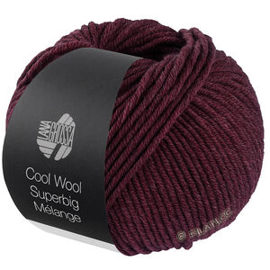 Lana Grossa COOL WOOL Superbig Mélange | 221-zwartrood gemêleerd