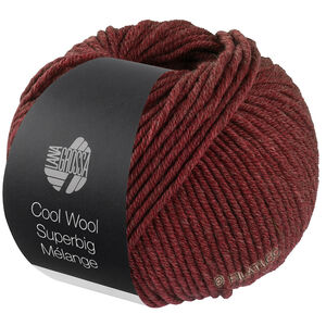 Lana Grossa COOL WOOL Superbig Mélange | 222-wijnrood gemêleerd