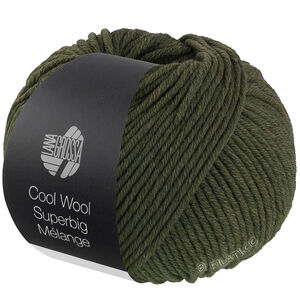 Lana Grossa COOL WOOL Superbig Mélange | 228-loden groen gemêleerd