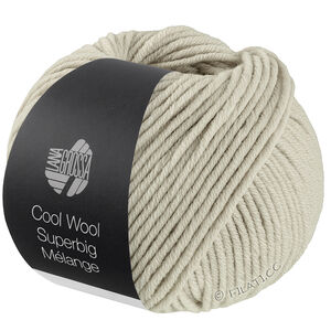 Lana Grossa COOL WOOL Superbig Mélange | 231-licht grijs gemêleerd