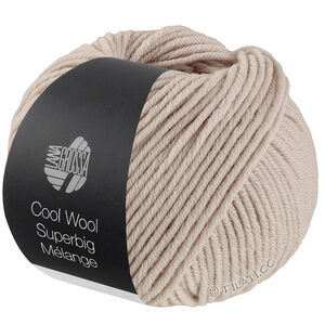Lana Grossa COOL WOOL Superbig Mélange | 232-grijs beige gemêleerd