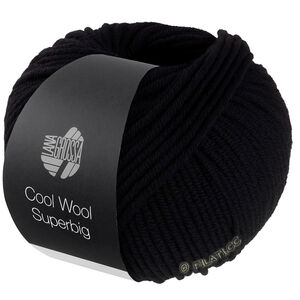 Lana Grossa COOL WOOL Superbig | 43-zwart