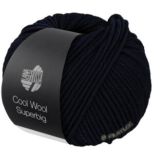 Lana Grossa COOL WOOL Superbig | 44-nacht blauw