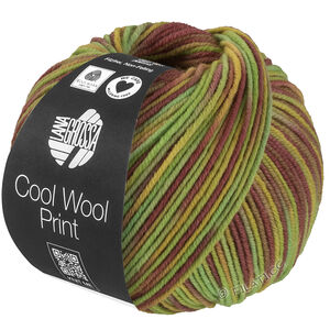 Lana Grossa COOL WOOL  Print | 839-pistache/licht groen/mosterd/mauve