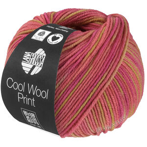 Lana Grossa COOL WOOL  Print | 840-zandgeel/heide/orchideeën roze