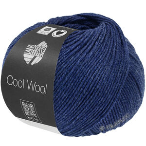 Lana Grossa COOL WOOL Mélange (We Care) | 1504-donker blauw gemêleerd
