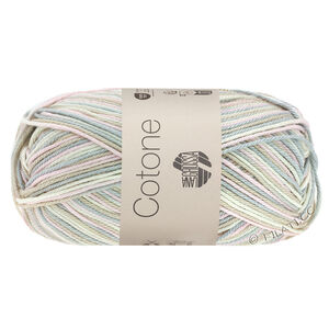 Lana Grossa COTONE  Print/Spray/Mouliné | 315-wit/rosé/beige/zilvergrijs