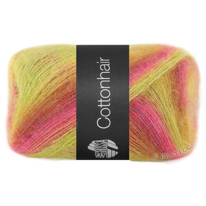 Lana Grossa COTTONHAIR | 107-limoen/neon felroze/foksia/bruin/oranje/citroengeel