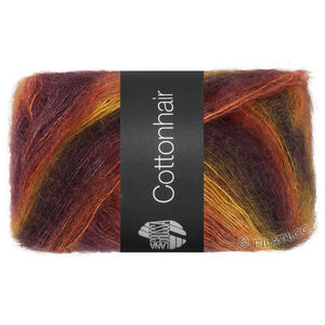 Lana Grossa COTTONHAIR | 110-geel/oranje/roest/bourgondisch/donker bruin