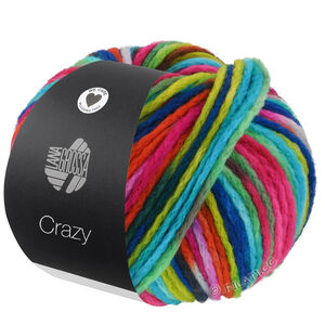Lana Grossa CRAZY | 06-turkoois/neon groen/azuurblauw/azalea