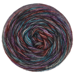 Lana Grossa  | 51-donker grijs/antraciet/violet/terracotta /petrol