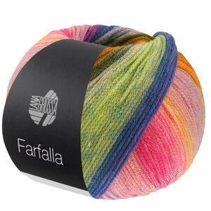 Lana Grossa FARFALLA | 11-oranje/beige/paars/zalm/felroze/violet/marine/geelgroen/geel/turkoois