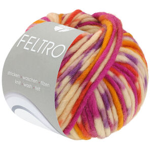 Lana Grossa FELTRO Fuoco | 734-rose/foksia/sering/oranje/room