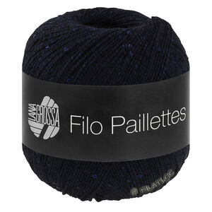 Lana Grossa FILO PAILLETTES | 15-nacht blauw