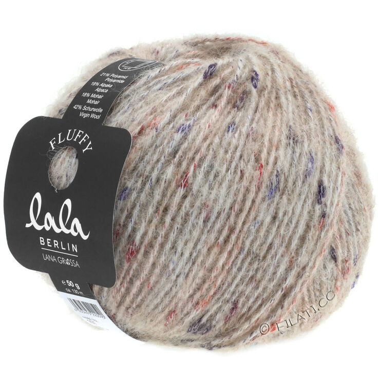 Lana Grossa FLUFFY (lala BERLIN) | 101-natuur/beige gemêleerd