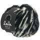 Lana Grossa FURRY Bicolor (lala BERLIN) | 103-zwart/ruwe witte