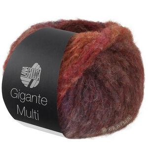 Lana Grossa GIGANTE MULTI | 103-wijnrood/roodbruin/grijs rood/aubergine/kaki/grijs bruin