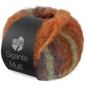 Lana Grossa GIGANTE MULTI | 104-kameel/chocoladebruin/oranje/mintturkoois/mosterdgeel/oker/grijs bruin/roest