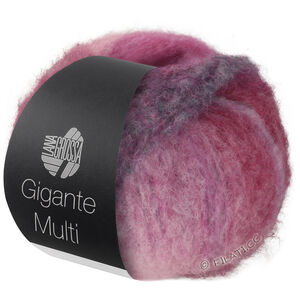Lana Grossa GIGANTE MULTI | 107-mauve/anjer/felroze/jade groen/grijs rood/wijnrood/braam/shiner blauw
