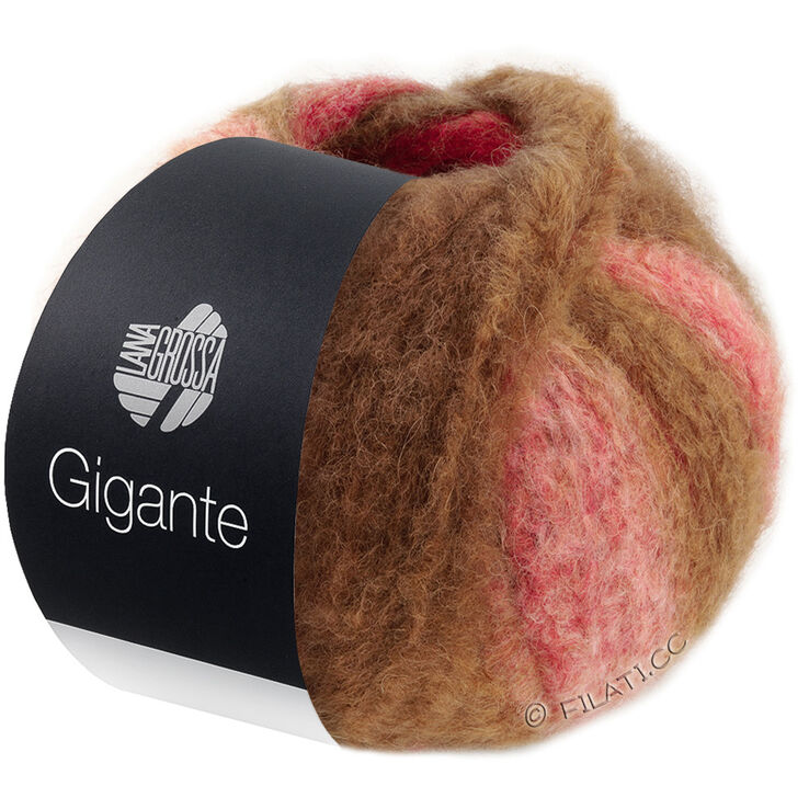 Lana Grossa GIGANTE | 05-roest rood/kaki/omber/terracotta /modder