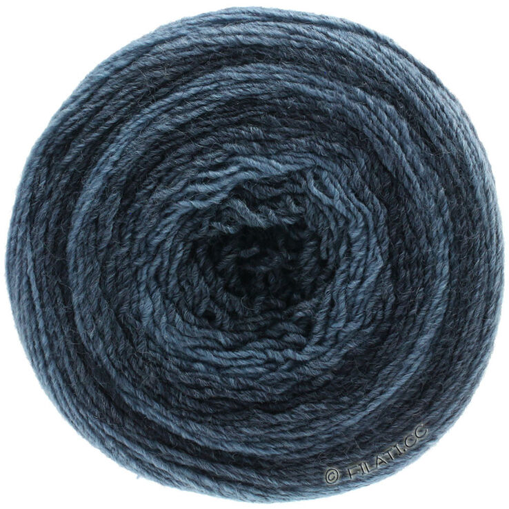 Lana Grossa GOMITOLO 200 Dégradé | 301-jeans/donker blauw