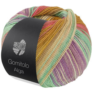 Lana Grossa GOMITOLO ALGA | 2028-mosterdgeel/rose/foksia/jade/wit/geel/petrol/framboos/zachtpaars/natuur
