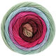 Lana Grossa GOMITOLO ALOHA | 320-felroze/bordeaux/witgroen/licht blauw/kaneel/roze bruin