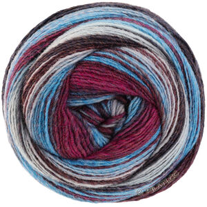 Lana Grossa GOMITOLO ARTE | 1016-grijs blauw/jeans/wijnrood/grijs rood/aubergine
