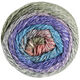 Lana Grossa GOMITOLO COLLINA | 1022-licht grijs/grijs paars/violet/turkoois/rose
