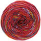 Lana Grossa GOMITOLO DENIM GRAFFITI | 353-rood/wijnrood/aubergine/licht groen/licht blauw/turkoois