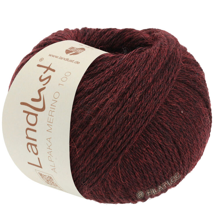 Lana Grossa LANDLUST Alpaka Merino 100 | 315-bourgondisch