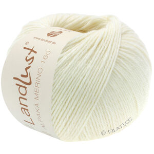 Lana Grossa LANDLUST Alpaka Merino 160 | 401-ruwe witte