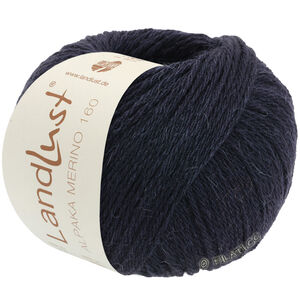 Lana Grossa LANDLUST Alpaka Merino 160 | 412-zwartblauw