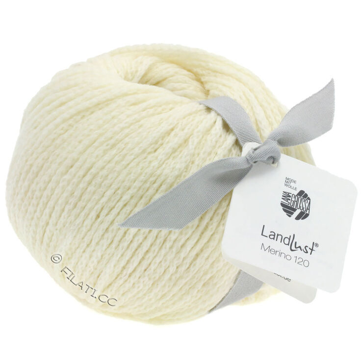 Lana Grossa LANDLUST MERINO 120 | 101-ruwe witte
