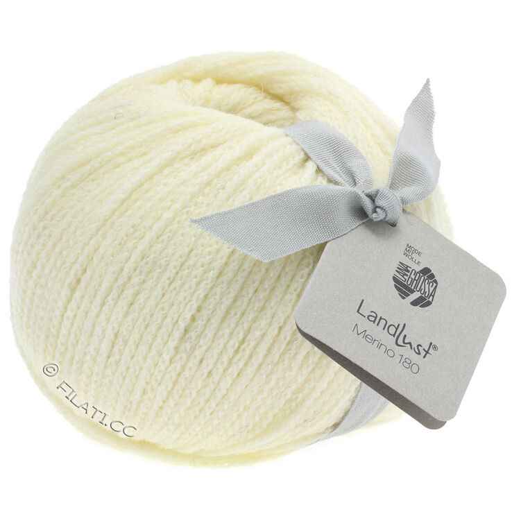 Lana Grossa LANDLUST MERINO 180 | 201-ruwe witte
