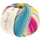 Lana Grossa LANDLUST DIE SOCKENWOLLE 150g 6-Ply | 911-foksia/framboos/geel/ecru/jade