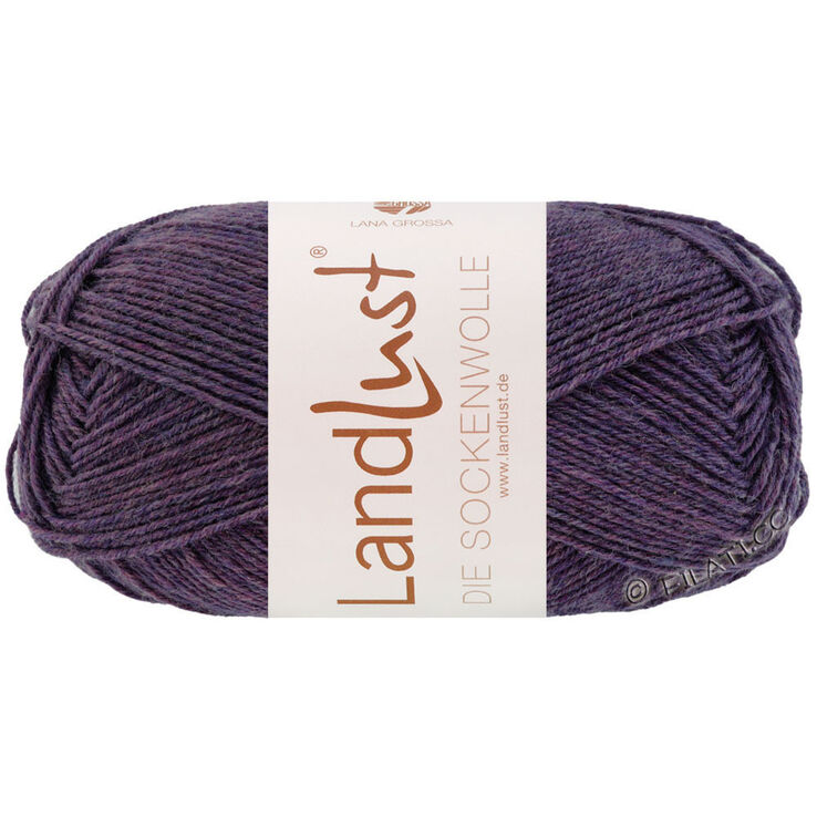 Lana Grossa LANDLUST DIE SOCKENWOLLE 50g Mélange | 1601-donker violet gemêleerd