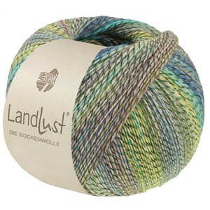 Lana Grossa LANDLUST DIE SOCKENWOLLE PRINT | 221-limoen/licht olijf/donker olijf/licht grijs/licht blauw/turkoois/jade/blauw gemêleerd