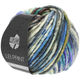 Lana Grossa LEI Print | 522-blauw/grijs blauw/ruwe witte/licht olijf/petrol/turkoois