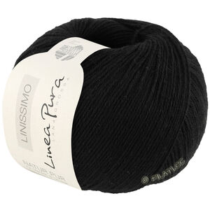 Lana Grossa LINISSIMO (Linea Pura) | 14-zwart