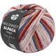 Lana Grossa MEILENWEIT 6-FACH 150g Alpaca Print | 1112-donker blauw/okerbruin/donker rood/wit/oudroze/licht grijs