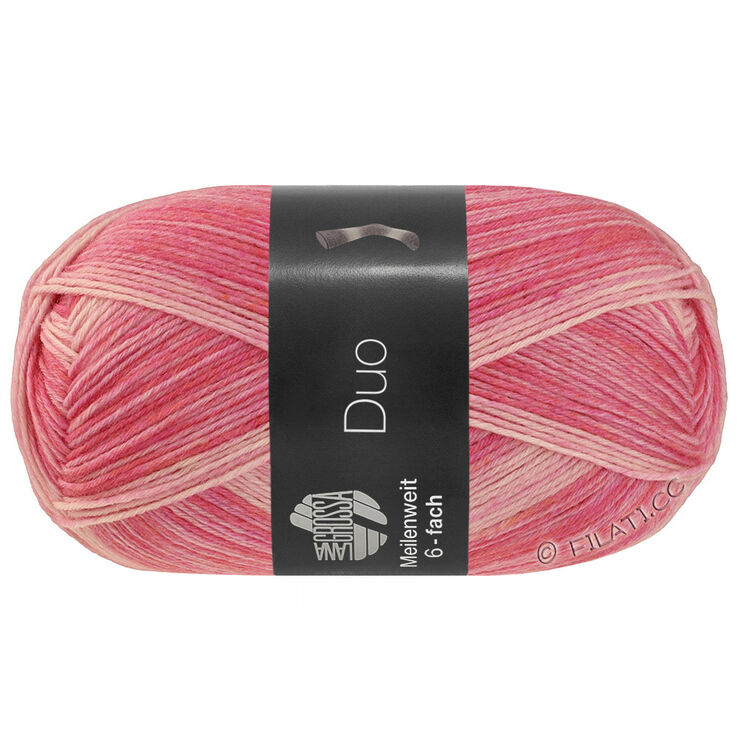 Lana Grossa MEILENWEIT 6-FACH 150g Duo | 9722-felroze/rose