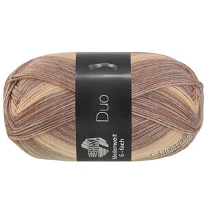 Lana Grossa MEILENWEIT 6-FACH 150g Duo | 9726-grijs paars/licht beige