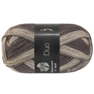 Lana Grossa MEILENWEIT 6-FACH 150g Duo | 9727-donker grijs/licht grijs
