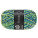 Lana Grossa MEILENWEIT 6-FACH 150g Freddo | 9736-bleekgroen/donker grijs/licht grijs/petrol/donker blauw/witgroen