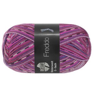 Lana Grossa MEILENWEIT 6-FACH 150g Freddo | 9737-foksia/shiner blauw/violetblauw/felroze/donker grijs/rose