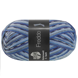Lana Grossa MEILENWEIT 6-FACH 150g Freddo | 9741-blauwgrijs/hemelsblauw/donker blauw/donker grijs/wit/licht blauw/ijsblauw