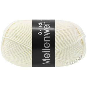 Lana Grossa MEILENWEIT 8-FACH 150g | 9560-ruwe witte