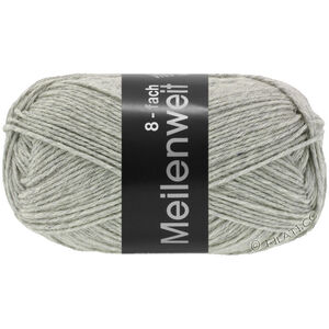 Lana Grossa MEILENWEIT 8-FACH 150g | 9564-licht grijs gemêleerd